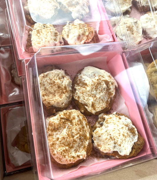 Dozen LOCAL PICKUP ONLY Low Calorie 2g Sugar Protein Pumpkin cookies with cream cheese